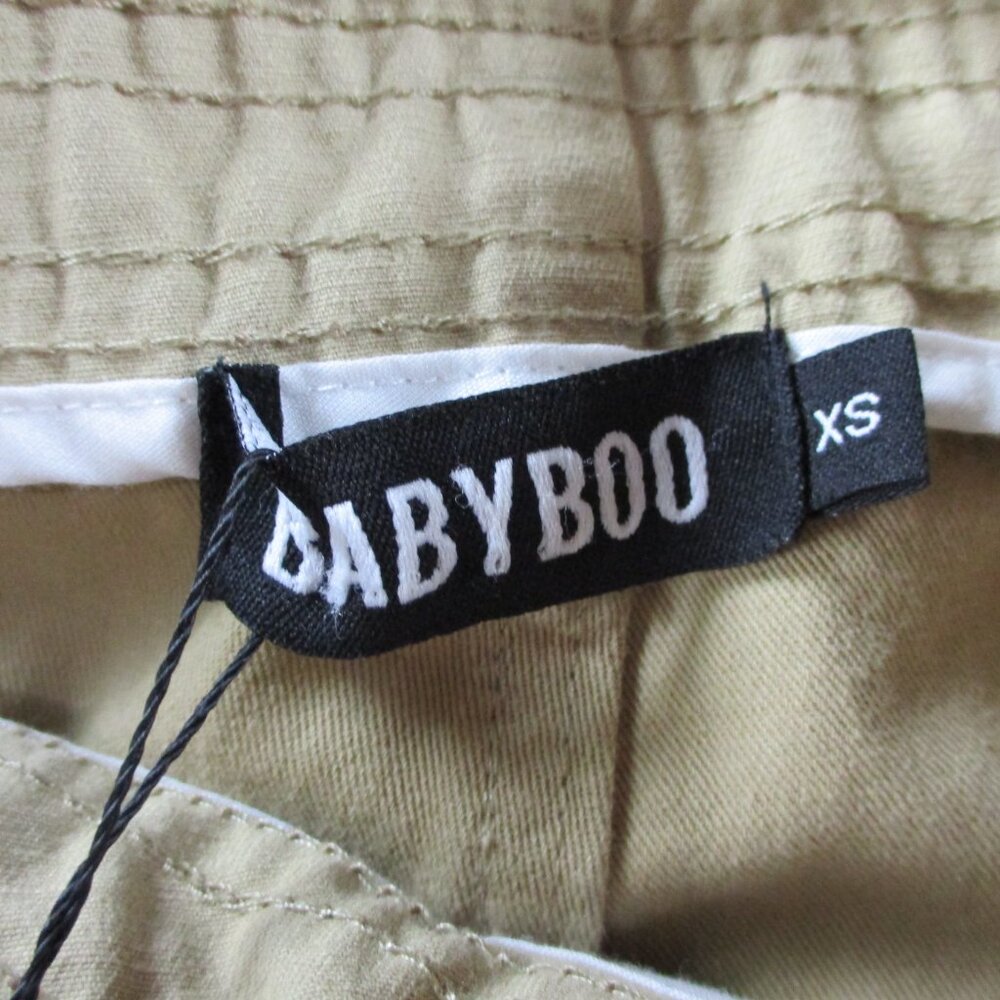 Baby Boo Fashion Cargo Pants Womens XS Sand Brown Tinashe Utility Baggy Relaxed - Picture 12 of 14